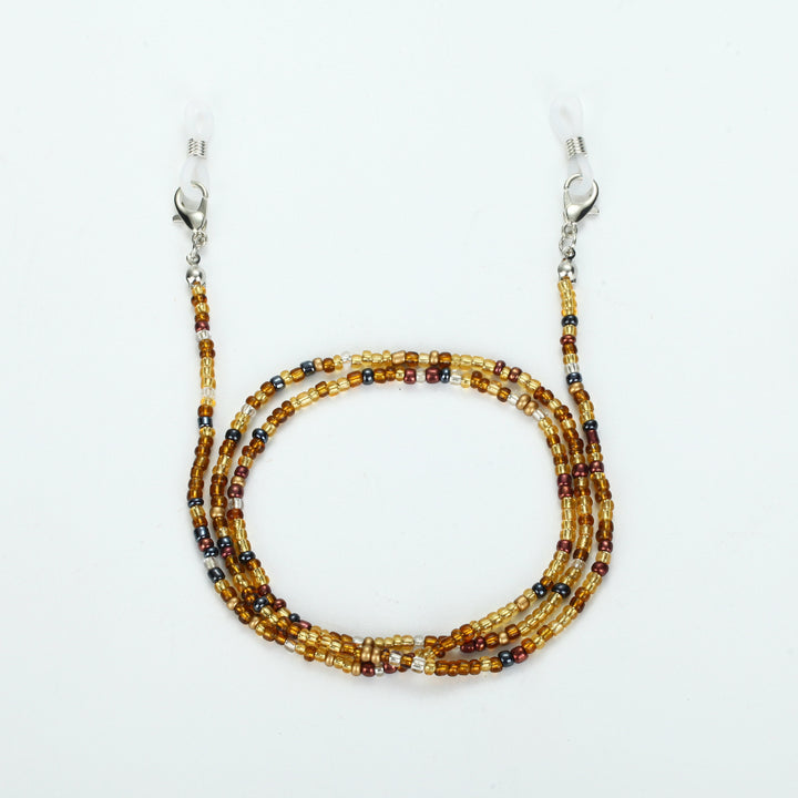 Colored bead necklace with carabiner clasp Bowlift