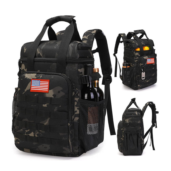 Multifunctional cooler backpack with insulating interior Bowlift