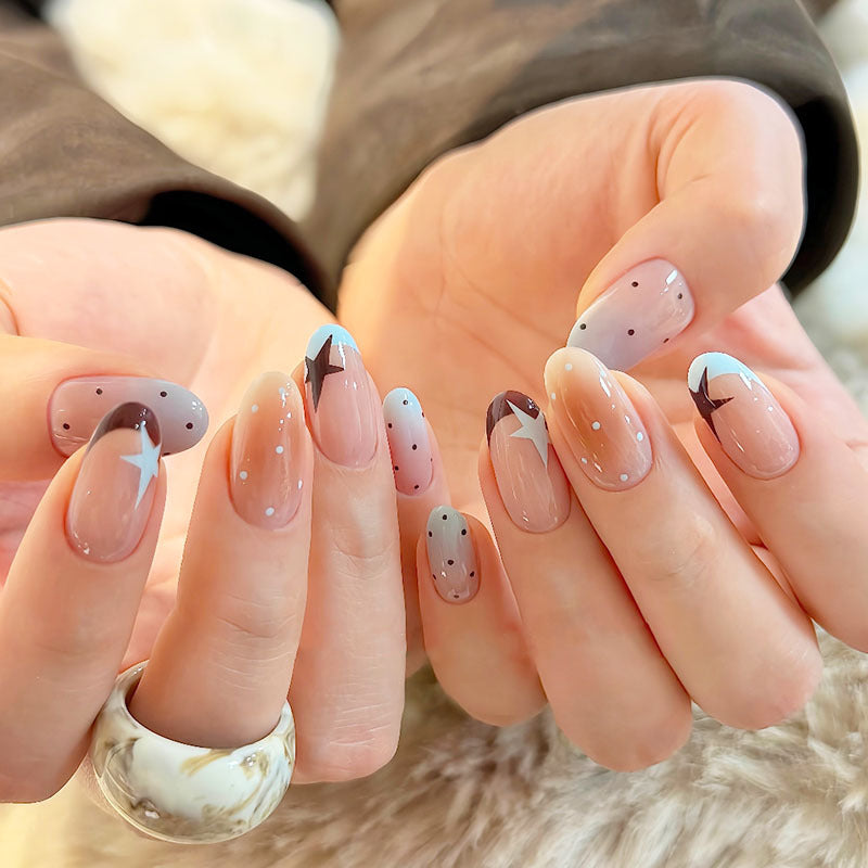 Whimsical Bunny-Themed Press-On Nail Art Set Bowlift