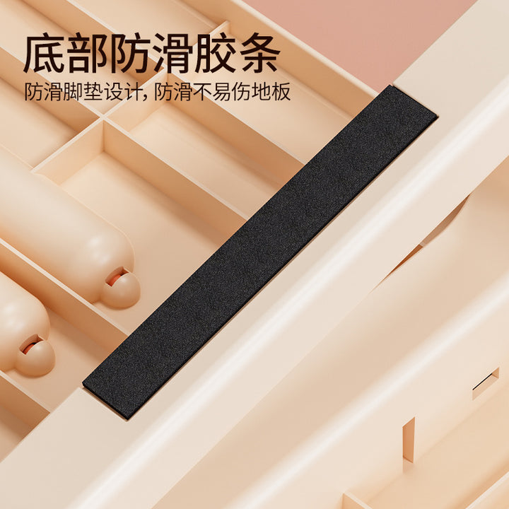 Foldable Acupressure Foot Massager and Ergonomic Footrest Bowlift