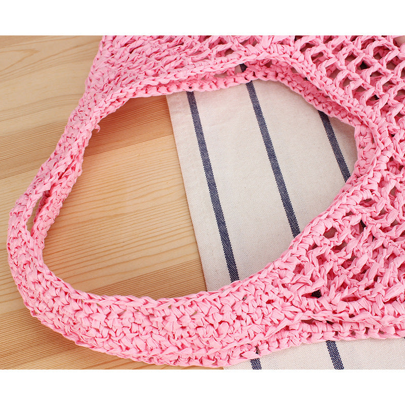 Hand-knotted net tote bag Bowlift