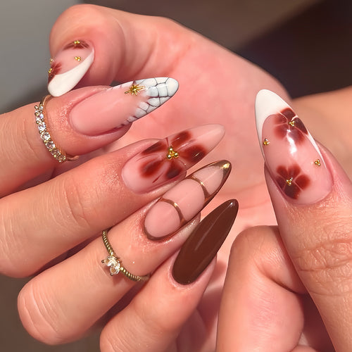 Artistic Elegant Press-On Nails Bowlift