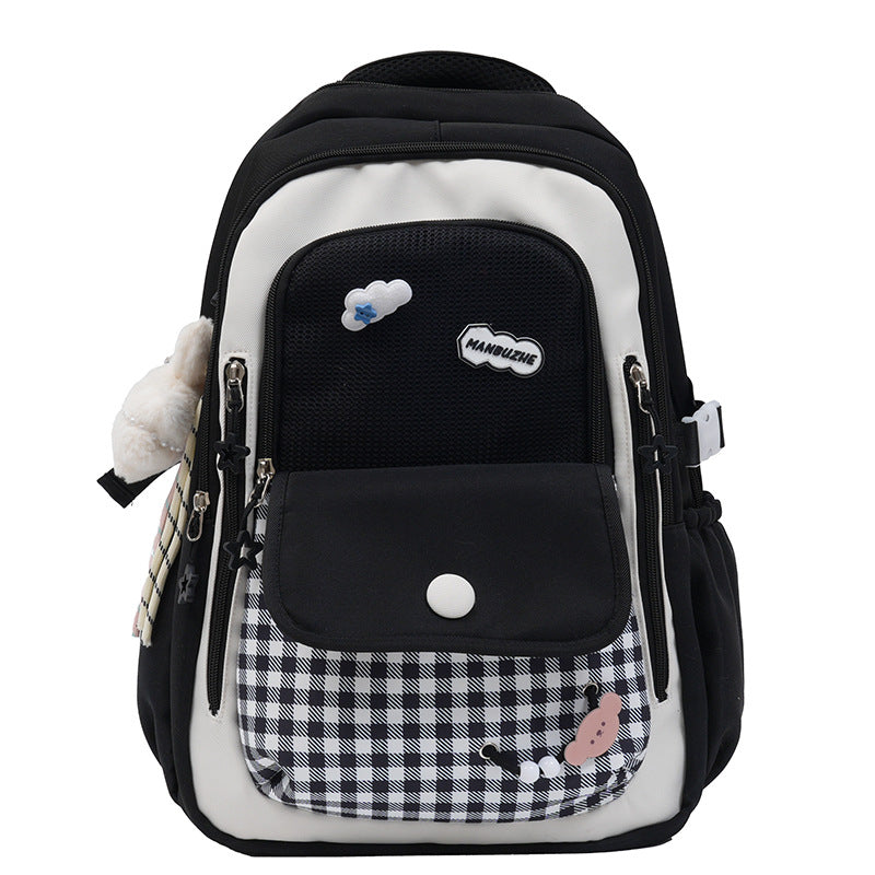 Casual Multi-Compartment School Backpack Bowlift