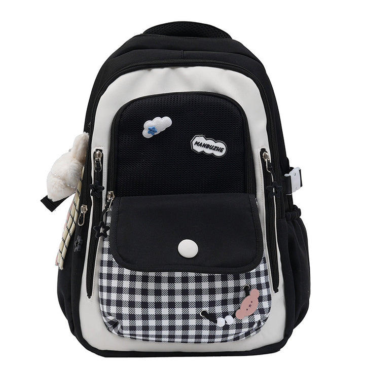 Casual Multi-Compartment School Backpack Bowlift