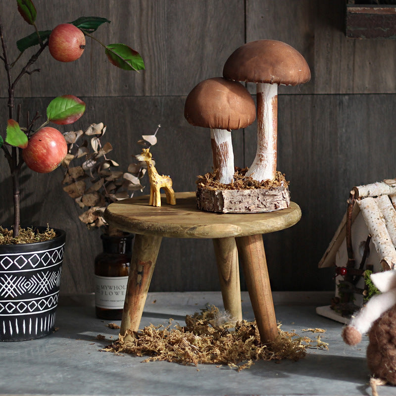 Stylish side table made of natural wood Bowlift
