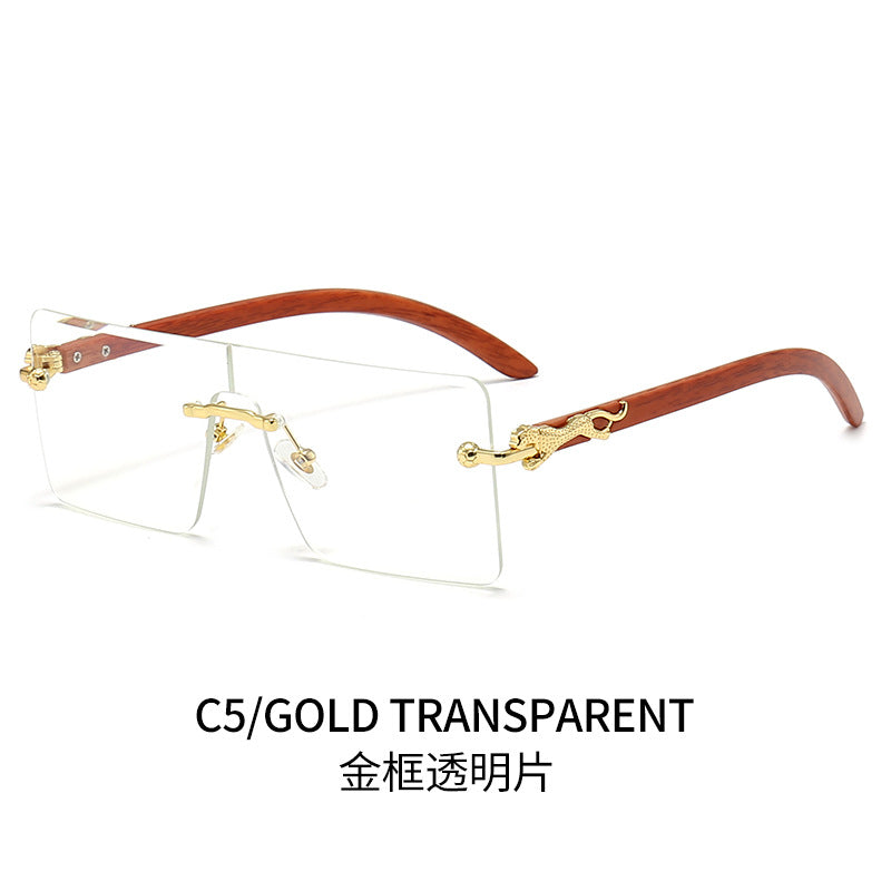 Women oversized fashionable sunglasses with luxurious wood and metal elements Bowlift