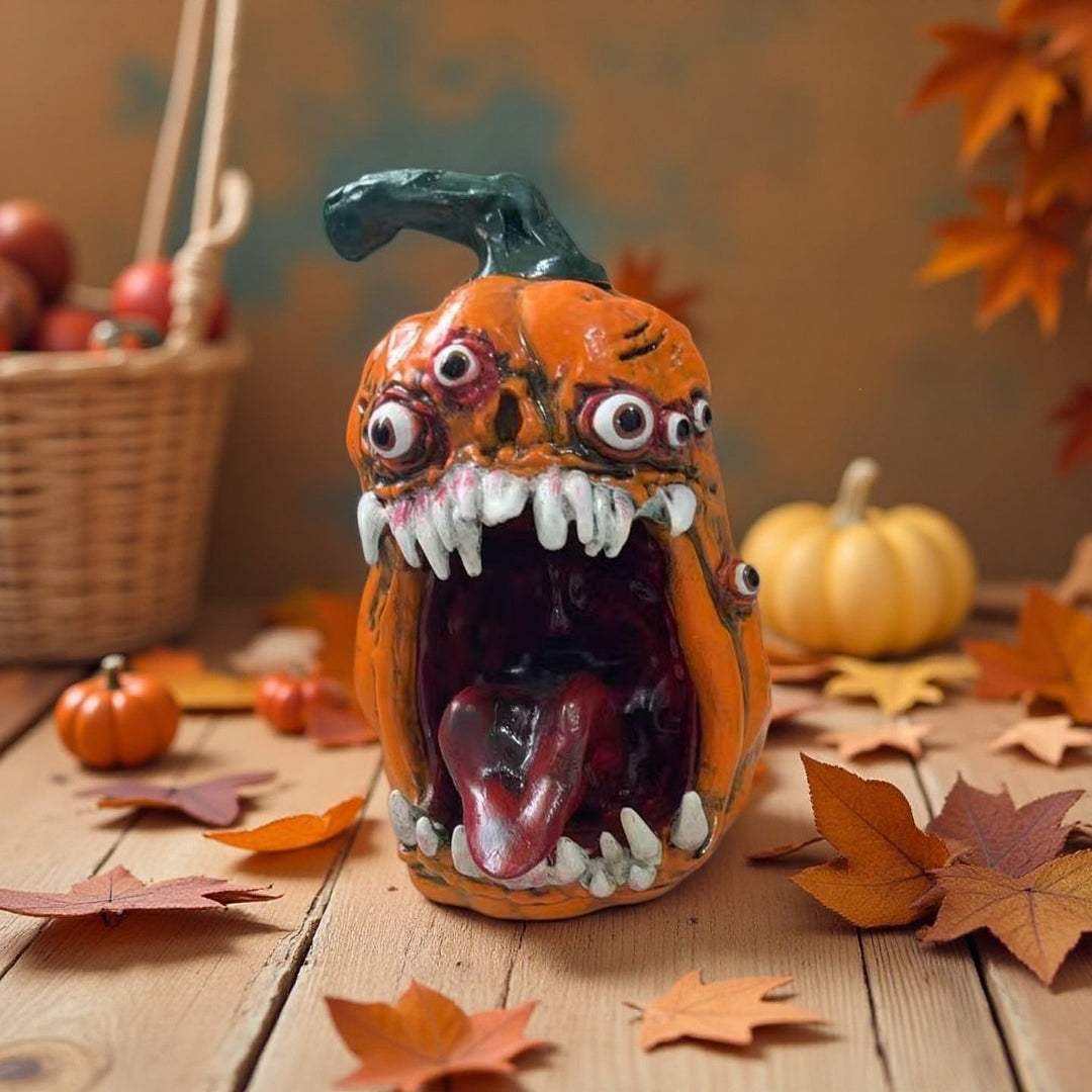 Creepy Pumpkin Figure Bowlift