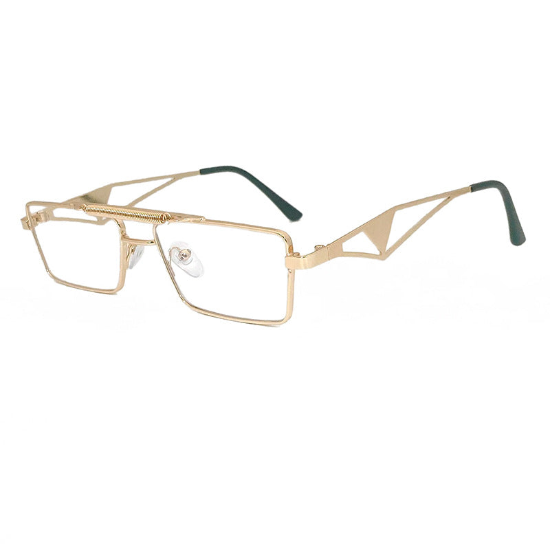 Fashionable sunglasses with square frame and mirrored lenses Bowlift