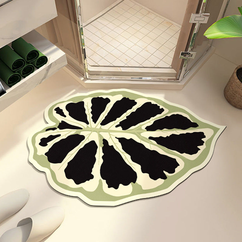 Leaf-Shaped Bath Mat Bowlift
