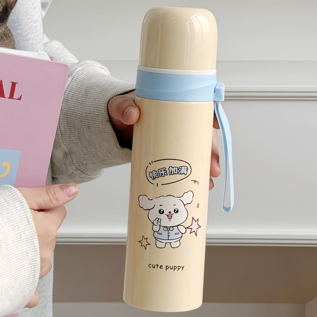 Ladies insulated bottle with cute dog design Bowlift