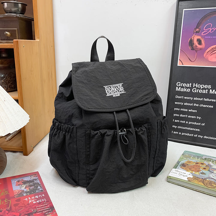 Stylish Multi-Pocket Drawstring Backpack