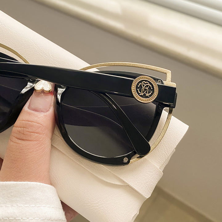 Women Cat-Eye Sunglasses with Sparkling Detail Bowlift