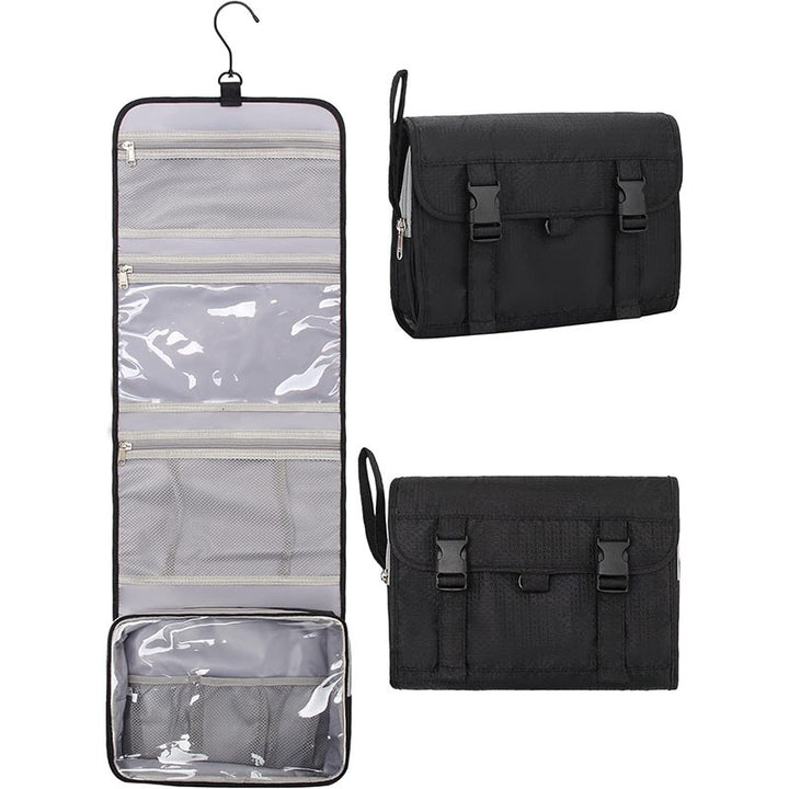 Multifunctional cosmetic bag with hook Bowlift