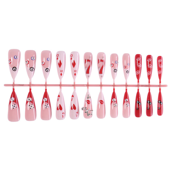Whimsical Holiday Themed Press-On Nail Set Bowlift
