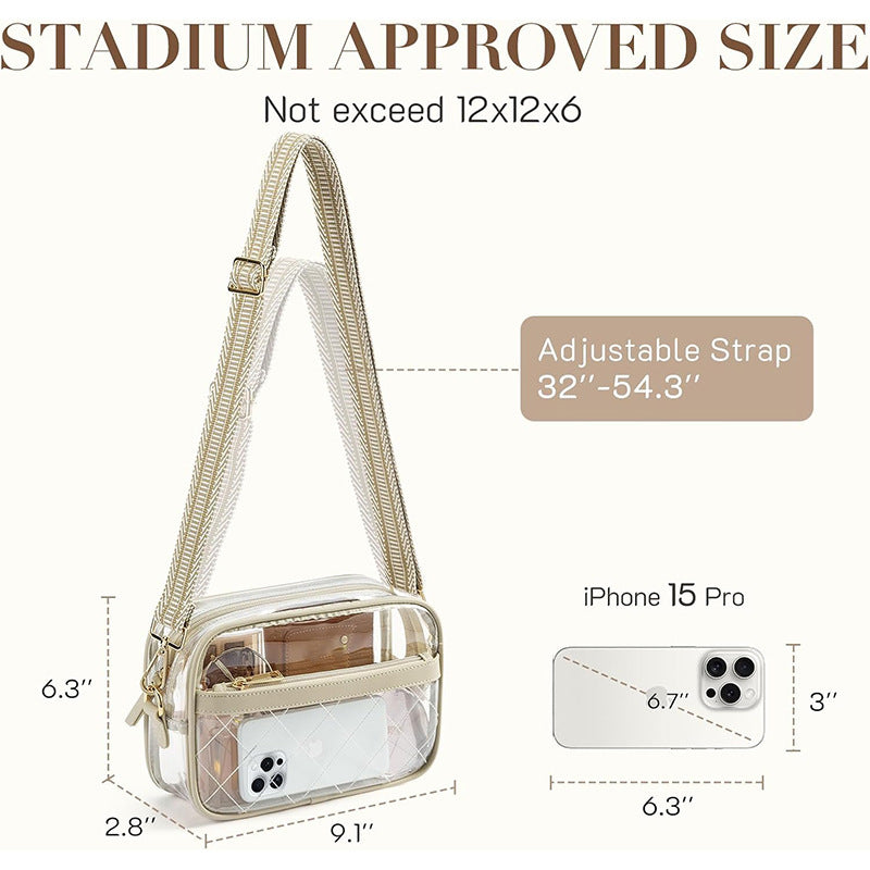Transparent cosmetic bag with fashionable design Bowlift