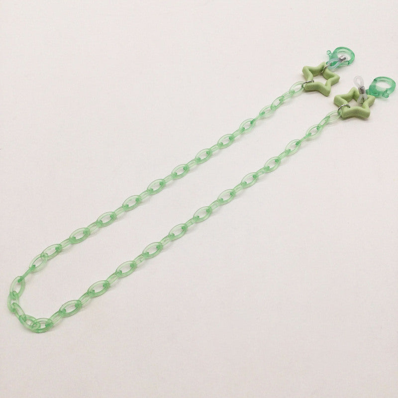 Fashionable glasses holder chain with star pendants Bowlift