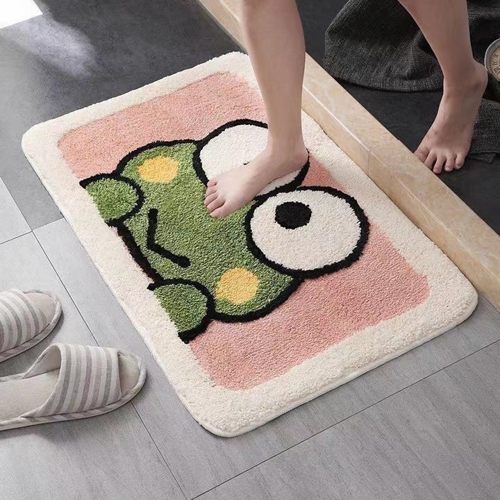 Playful Cat-Themed Bath Mat