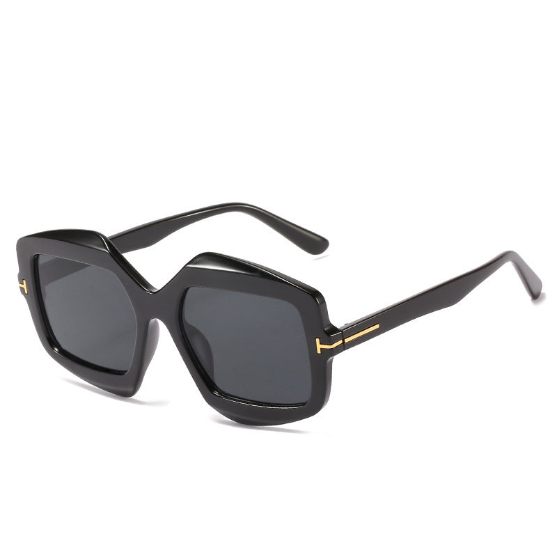 Bold Patterned Hexagonal Sunglasses Bowlift