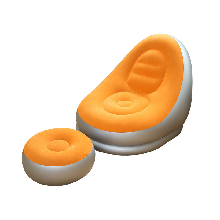 Women Inflatable Comfort Sofa with Ergonomic Backrest Bowlift
