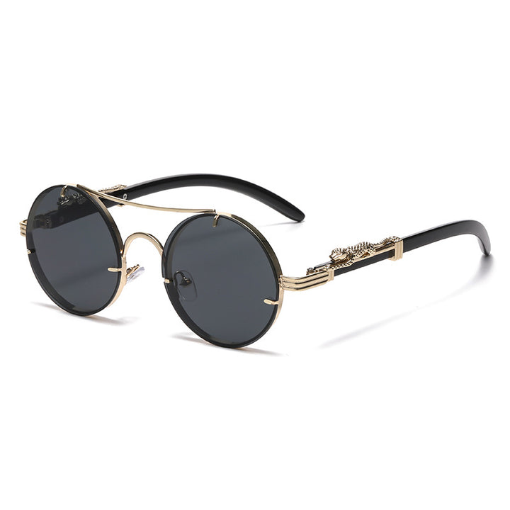 Luxury Vintage-Inspired Round Sunglasses