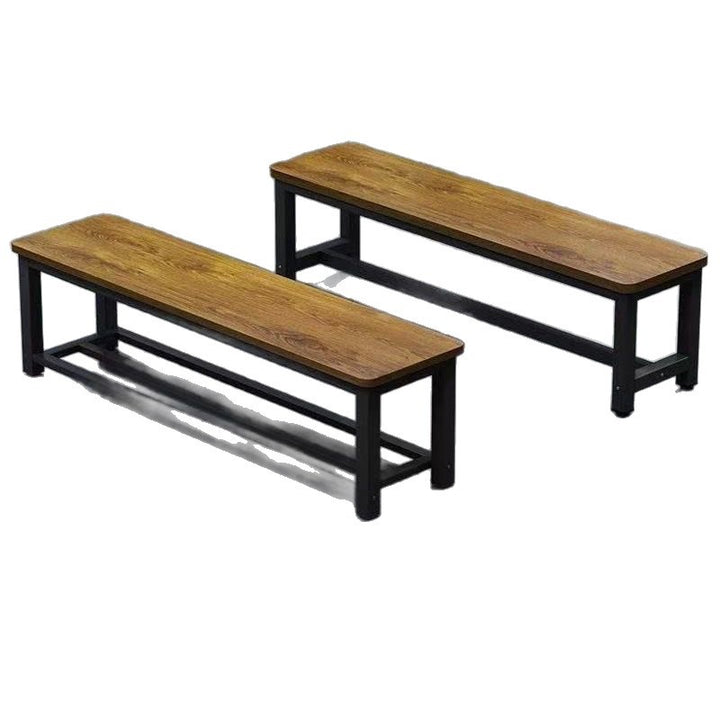 Bench made of sturdy wood with modern metal frame Bowlift