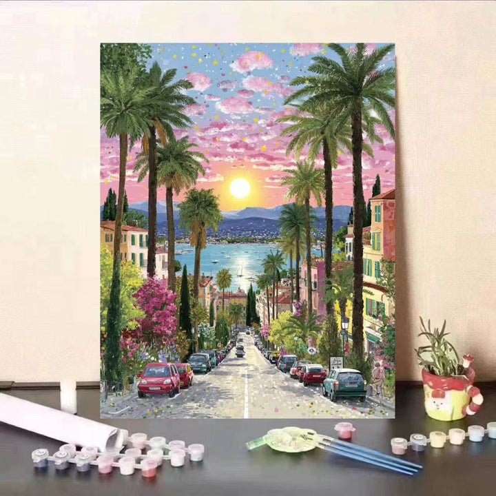 DIY Scenic Coastal Painting Kit Bowlift