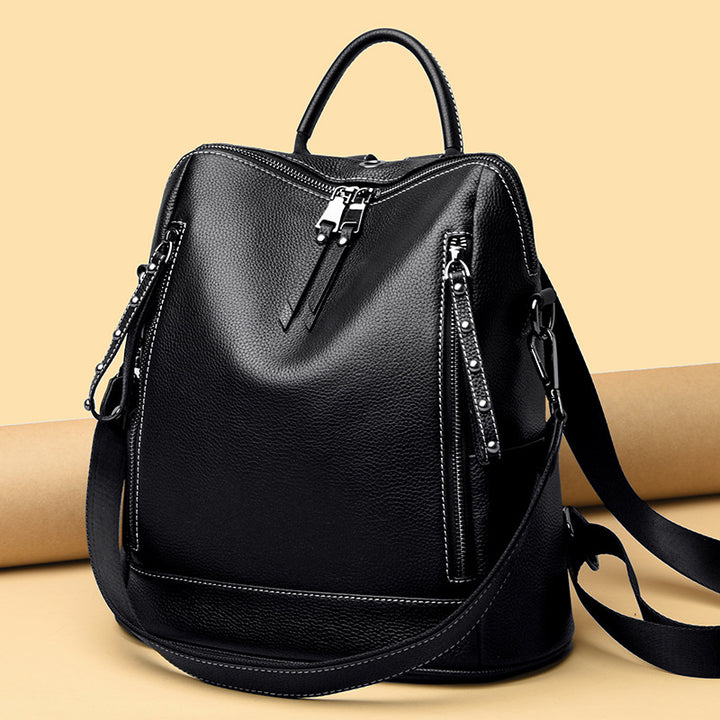 Premium Leather Backpack Bowlift