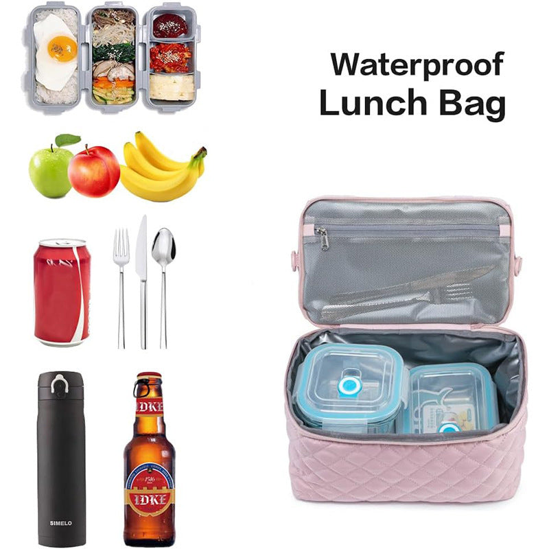 Practical Quilted Tote Bag Bowlift