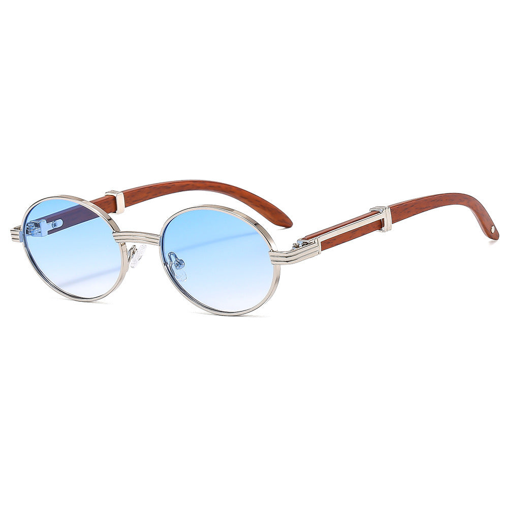 Vintage-Inspired Circular Sunglasses with Luxurious Golden Accents Bowlift