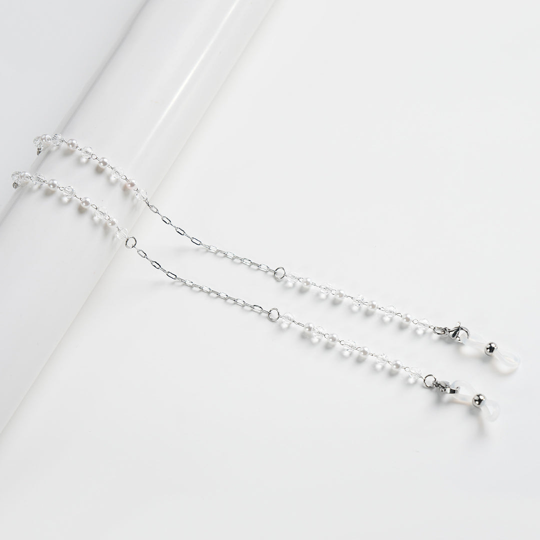 Elegant Beaded Chain Eyewear Holder Bowlift