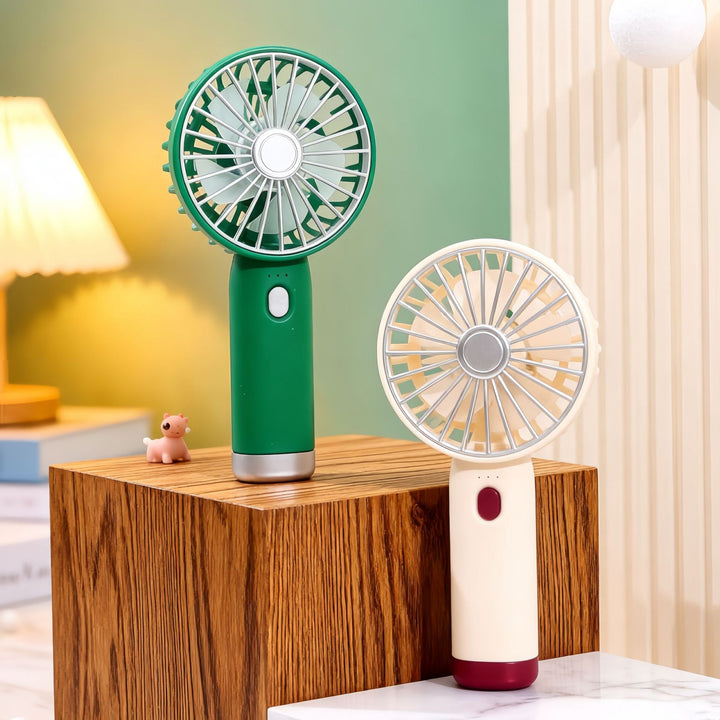 Ladies Portable USB Hand Fan with Flexible Tilt Mechanism Bowlift