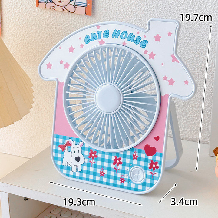 Ladies Portable Mini Fan with Cute Design Bowlift