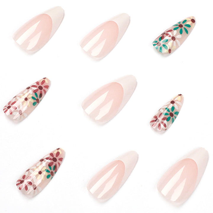Artful nails with floral design Bowlift