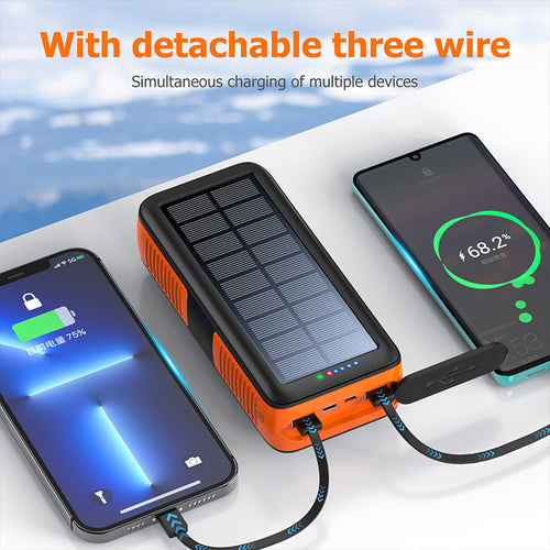 Solar Powerbank with Multifunctional LED Lights Bowlift