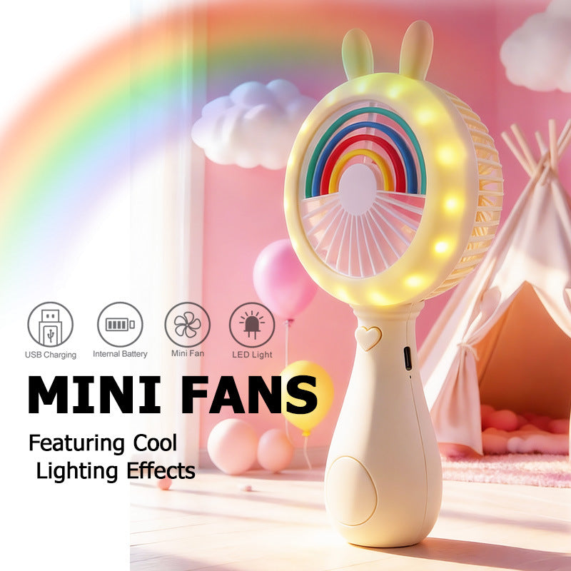 Unisex Portable Mini Fan in Cute Bunny Design Bowlift