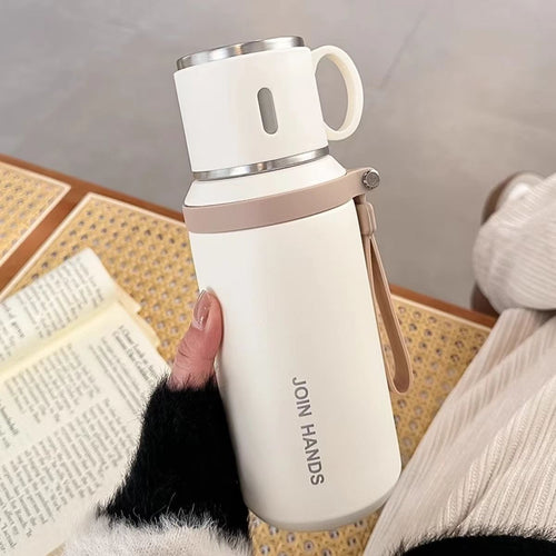 Women's Insulated Drinking Bottle with Carry Grip Bowlift