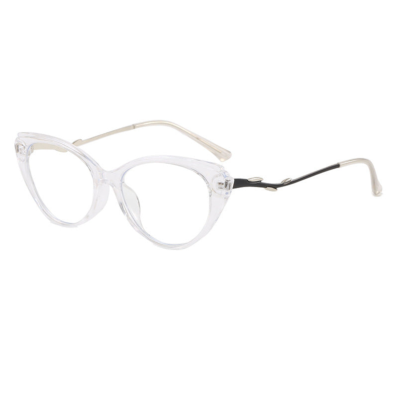Fashionable Cat-Eye Glasses with Filigree Design Bowlift