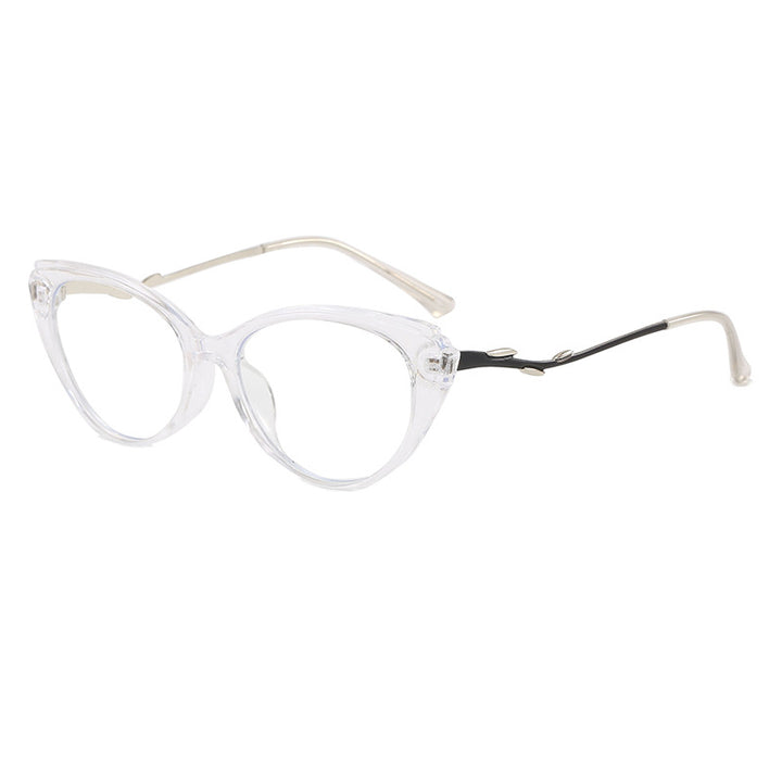 Fashionable Cat-Eye Glasses with Filigree Design Bowlift
