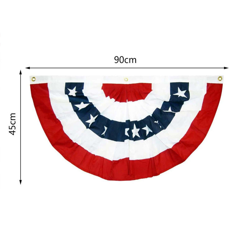 Unisex nan patriotic American flag windsock with long trailing streamers and reinforced hanging loop Bowlift