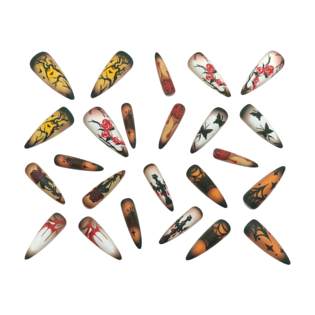Artificial nails with Halloween motifs Bowlift