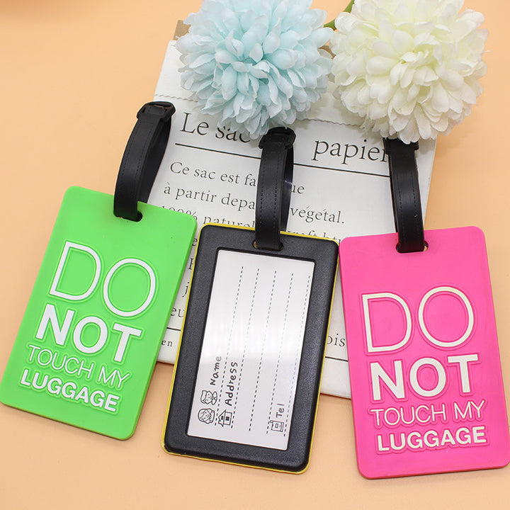 Unisex Luggage Tag with Safety Message Bowlift
