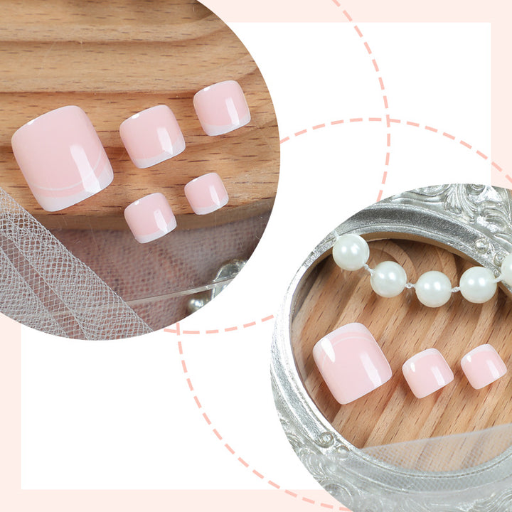 Premium Press-On Nail Set with Decorative Marble Design Bowlift