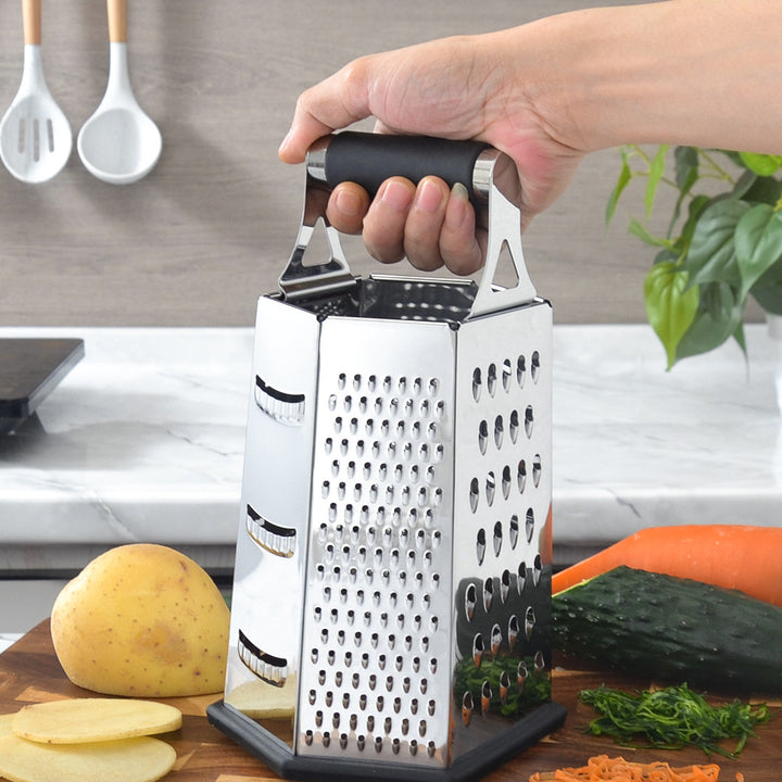 High-quality stainless steel kitchen grater with non-slip base Bowlift