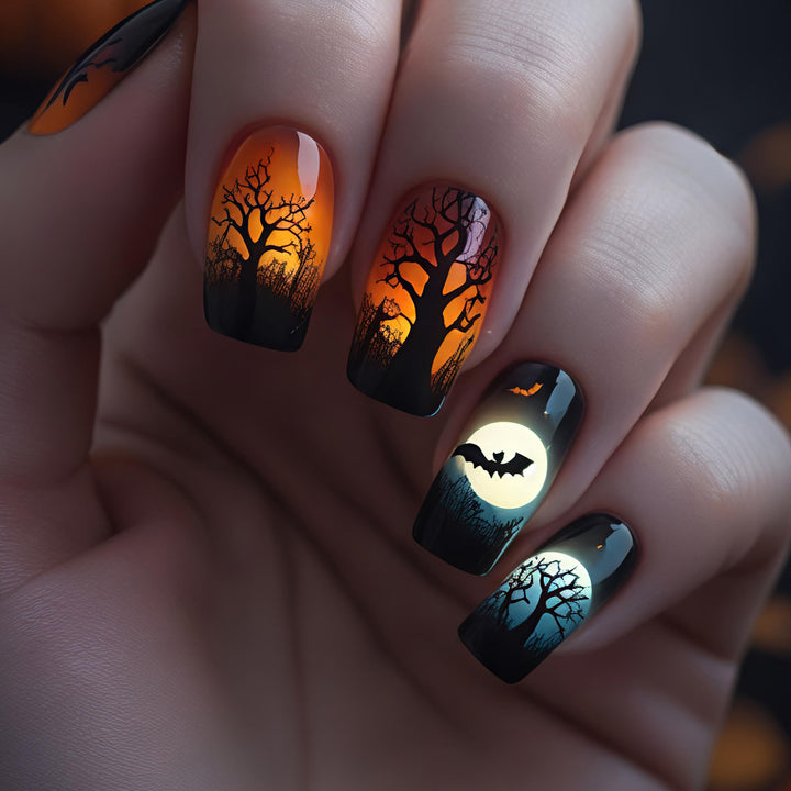 Halloween-Themed Artistic Nail Art Bowlift 1788155625
