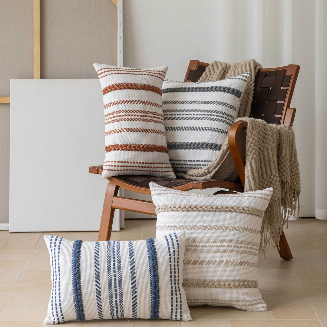 Layered Braid Decorative Pillow