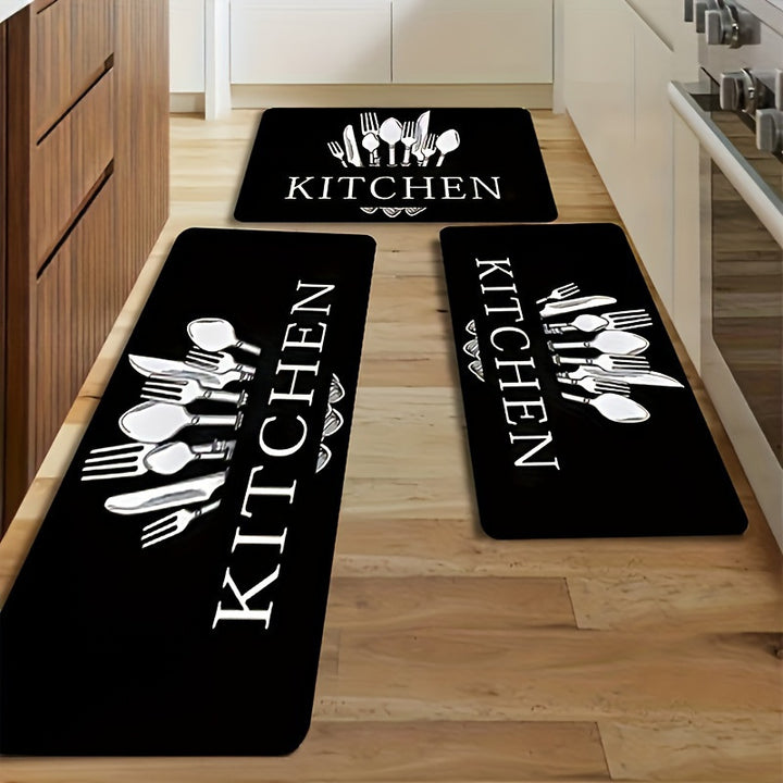 Money-Themed Anti-Fatigue Kitchen Mat