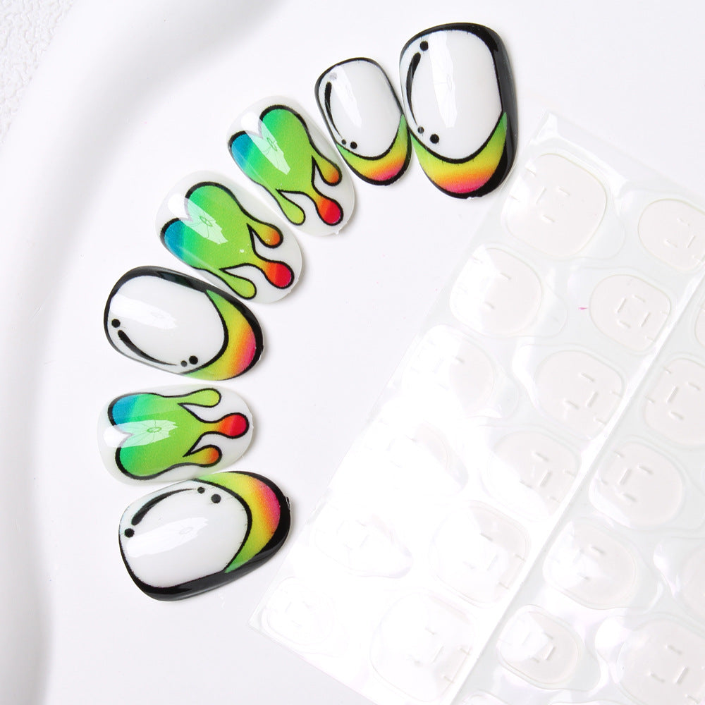 Artistic Abstract Nail Art Bowlift
