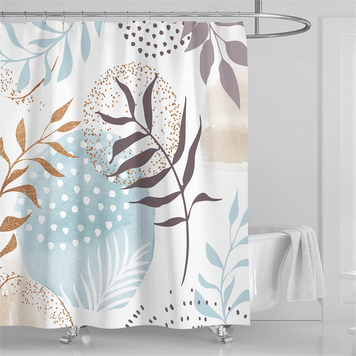 Floral Pattern Shower Curtain Bowlift