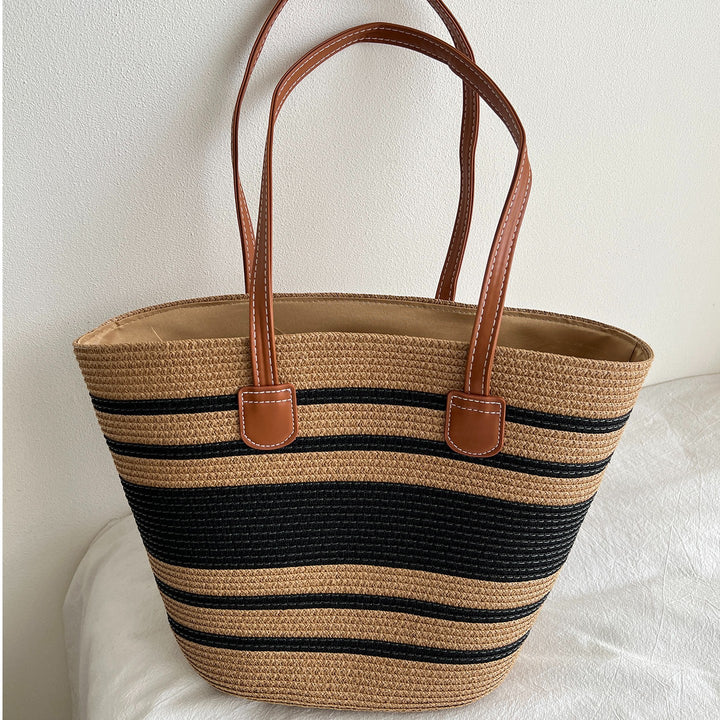 Fashionable Tote Bag Made of Braided Material Bowlift