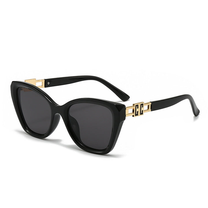 Women's Cat-Eye Sunglasses with Luxurious Accents Bowlift